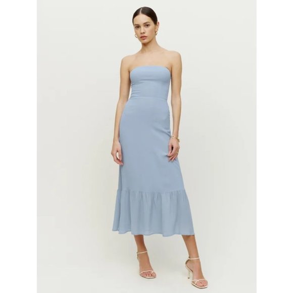 LAST ONE!! Reformation Arta Dress in Mineral - Picture 2 of 11